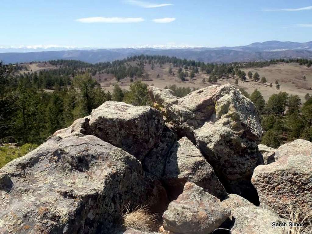 West from summit rocks