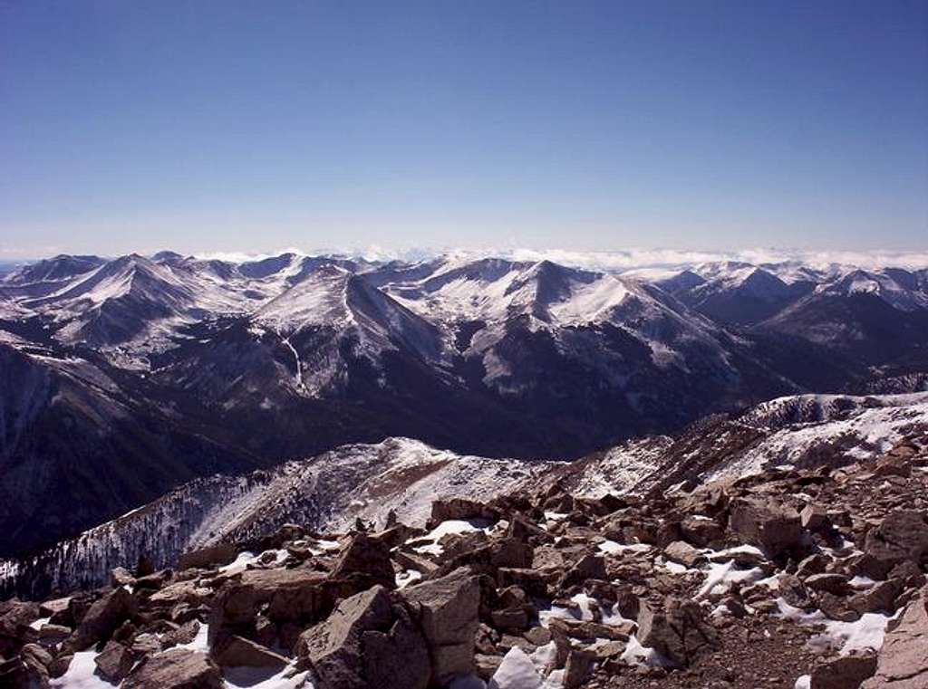 View from Mount Princeton...