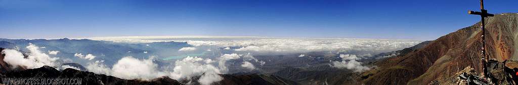 180° view from San Berdardo Peak summit