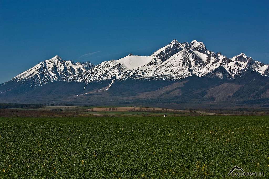 High Tatras from Spis