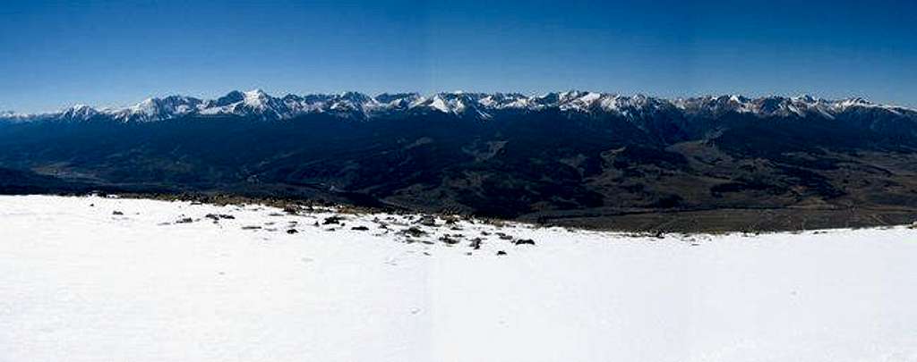Panorama of the Gore Range...