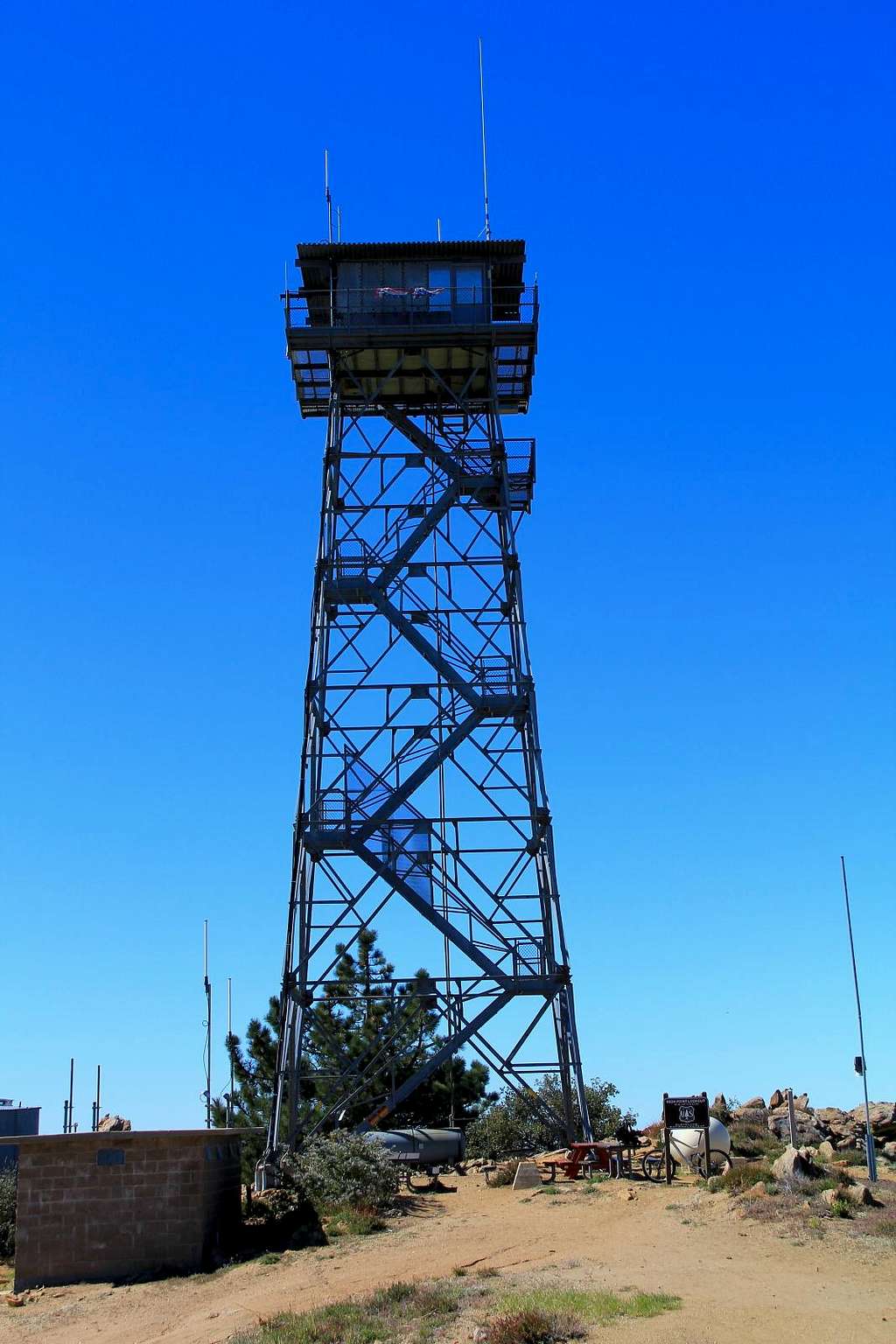 Lookout Tower at the Palomar Mountain highpoint.