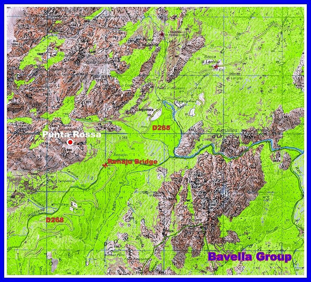 Punta A Biciartula map