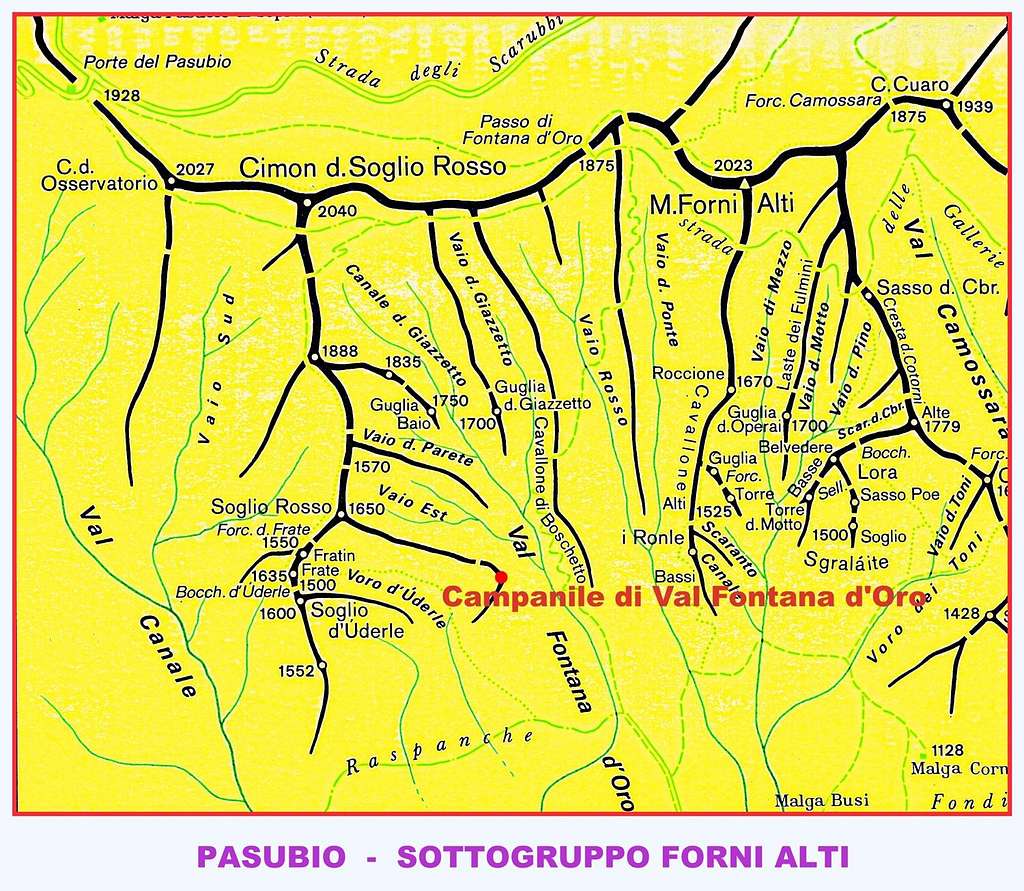 Campanile di Val Fontana d'Oro map