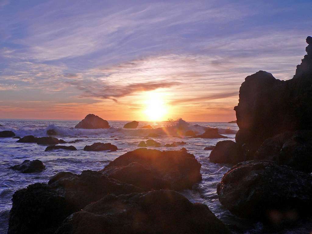 Sunset, Muir Beach