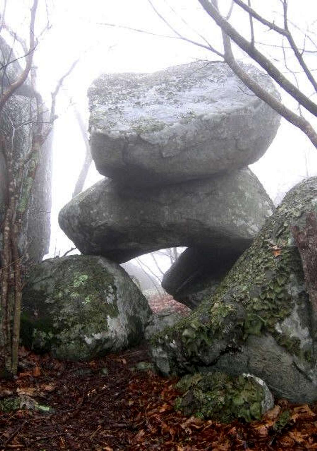 Boulder formations along the...