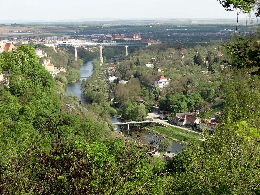 Dyye gorges from the Eliášova chapel near Znojmo