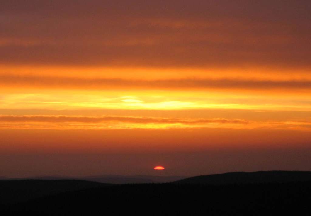 Harz at sunset