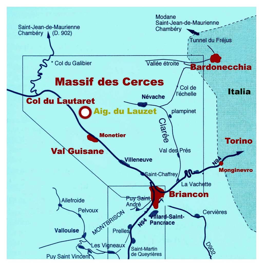 Cerces map