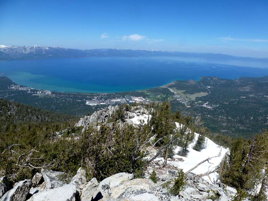 View of Lake Tahoe from East Peak