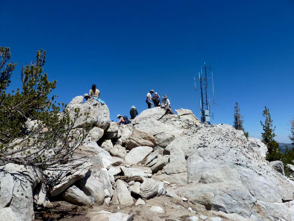 East Peak summit rocks