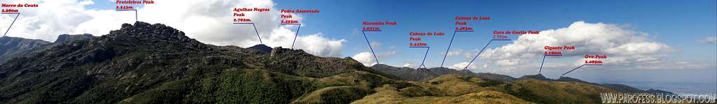 Several summits of Itatiaia NP