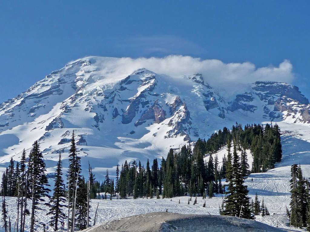 Fast Moving Clouds on Rainier