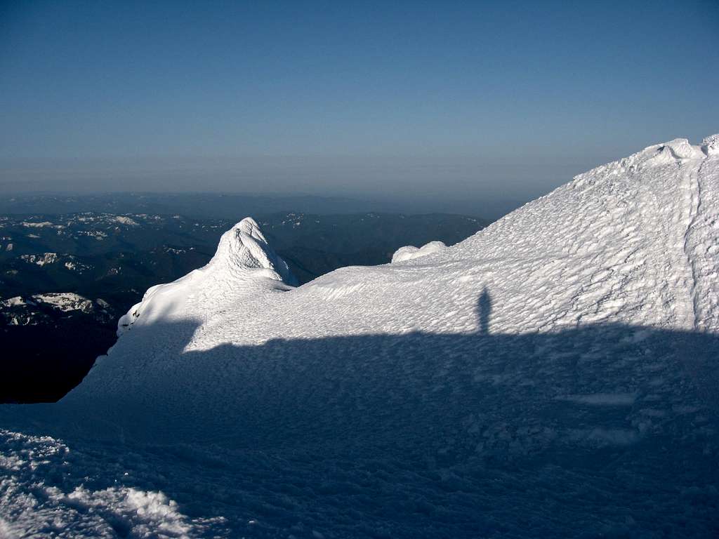 Our shadow on Mt. Hood