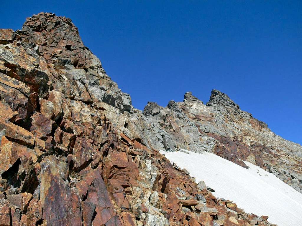 The upper Southwest Ridge