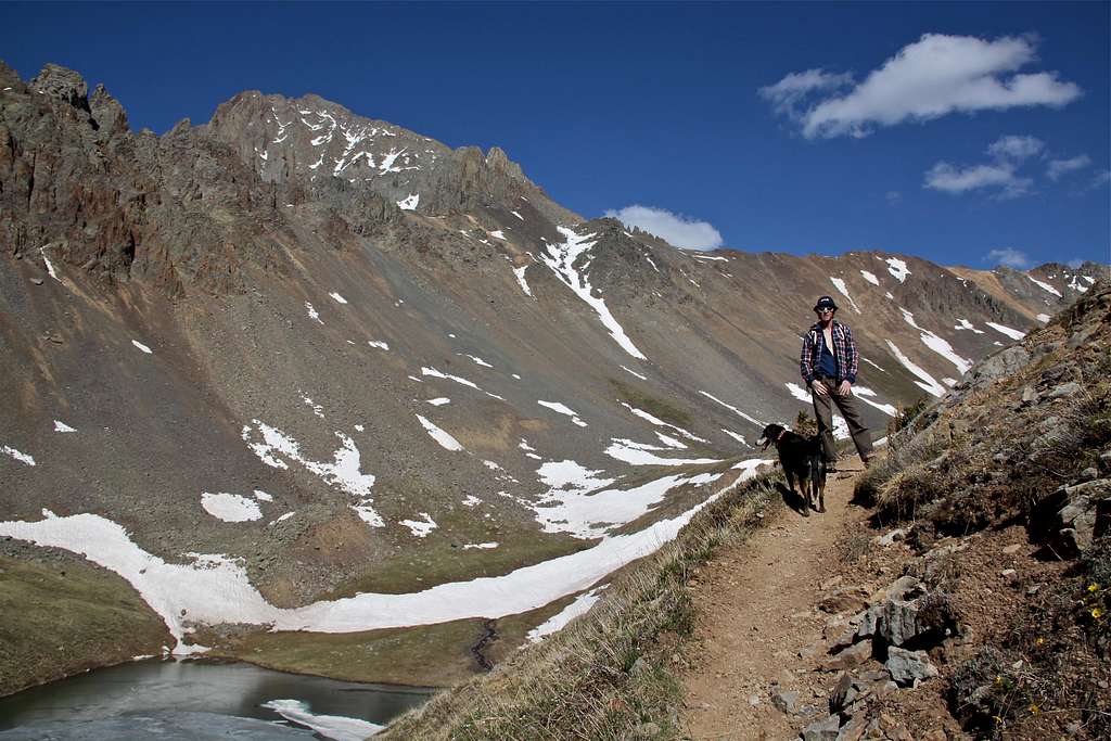 Above the middle Blue Lake