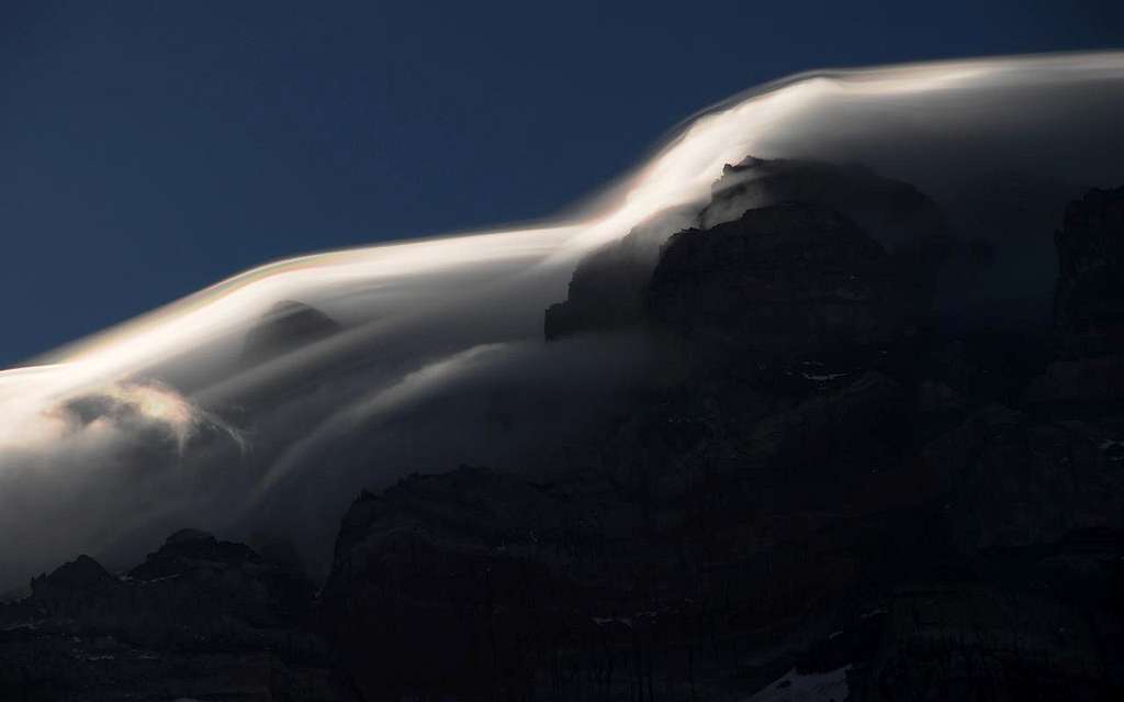 Veil clouds on Aconcagua