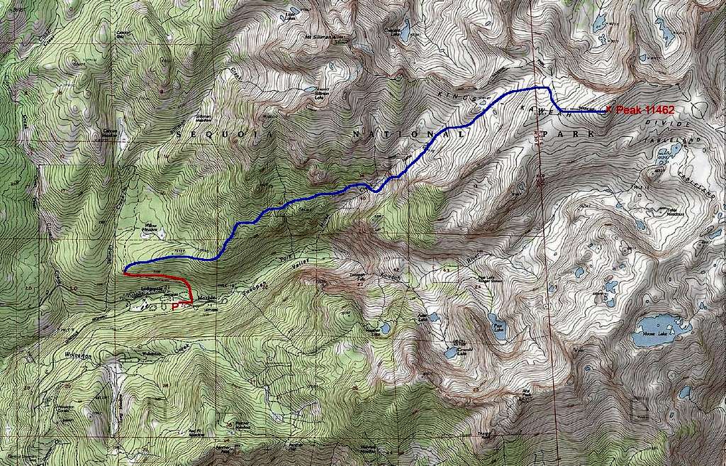 Map of My Horse Creek Route