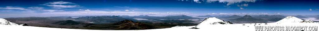 300º view of Aucanquilcha summit
