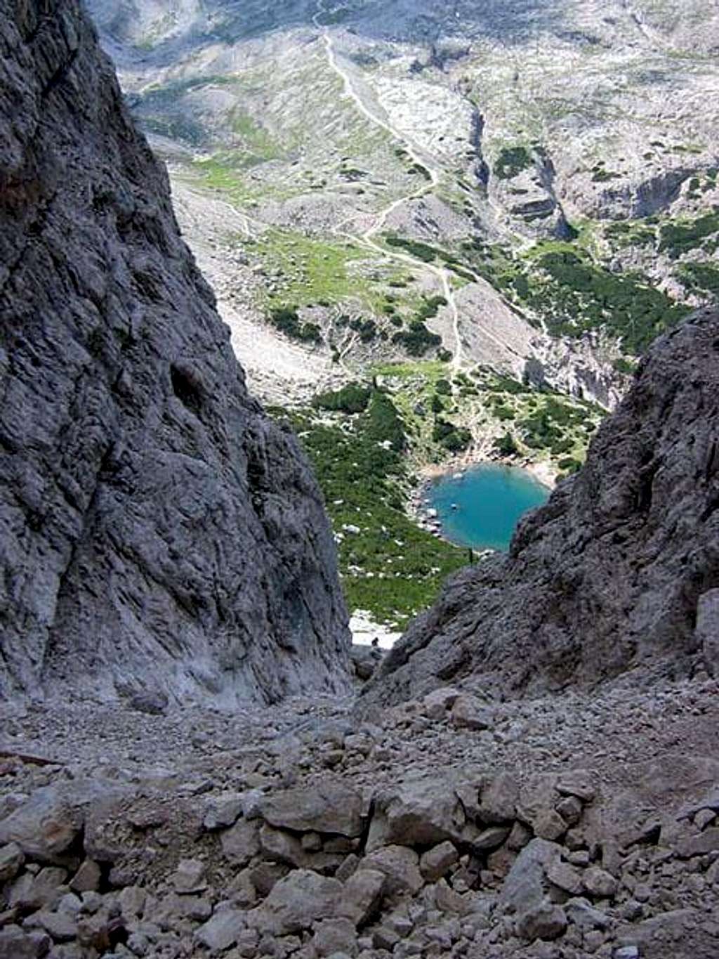looking down from Forcella...