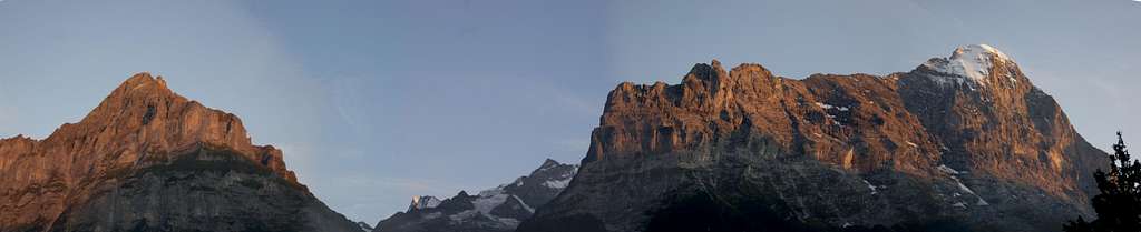 The Eiger at sunset