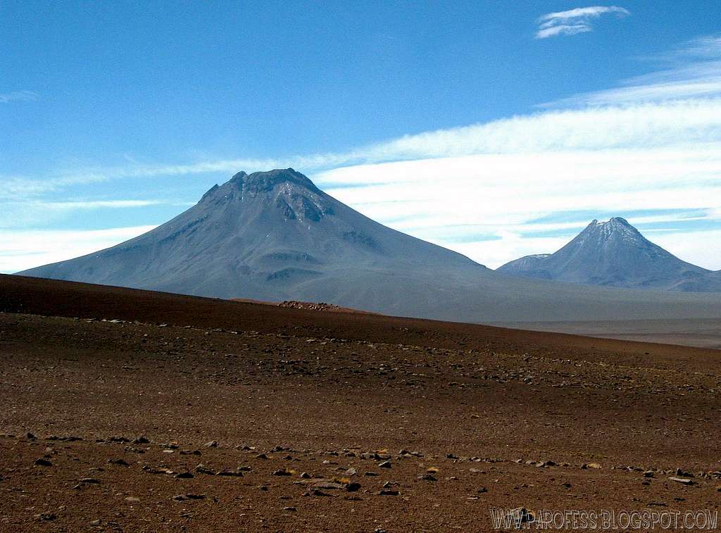 Two big volcanoes in Atacama...