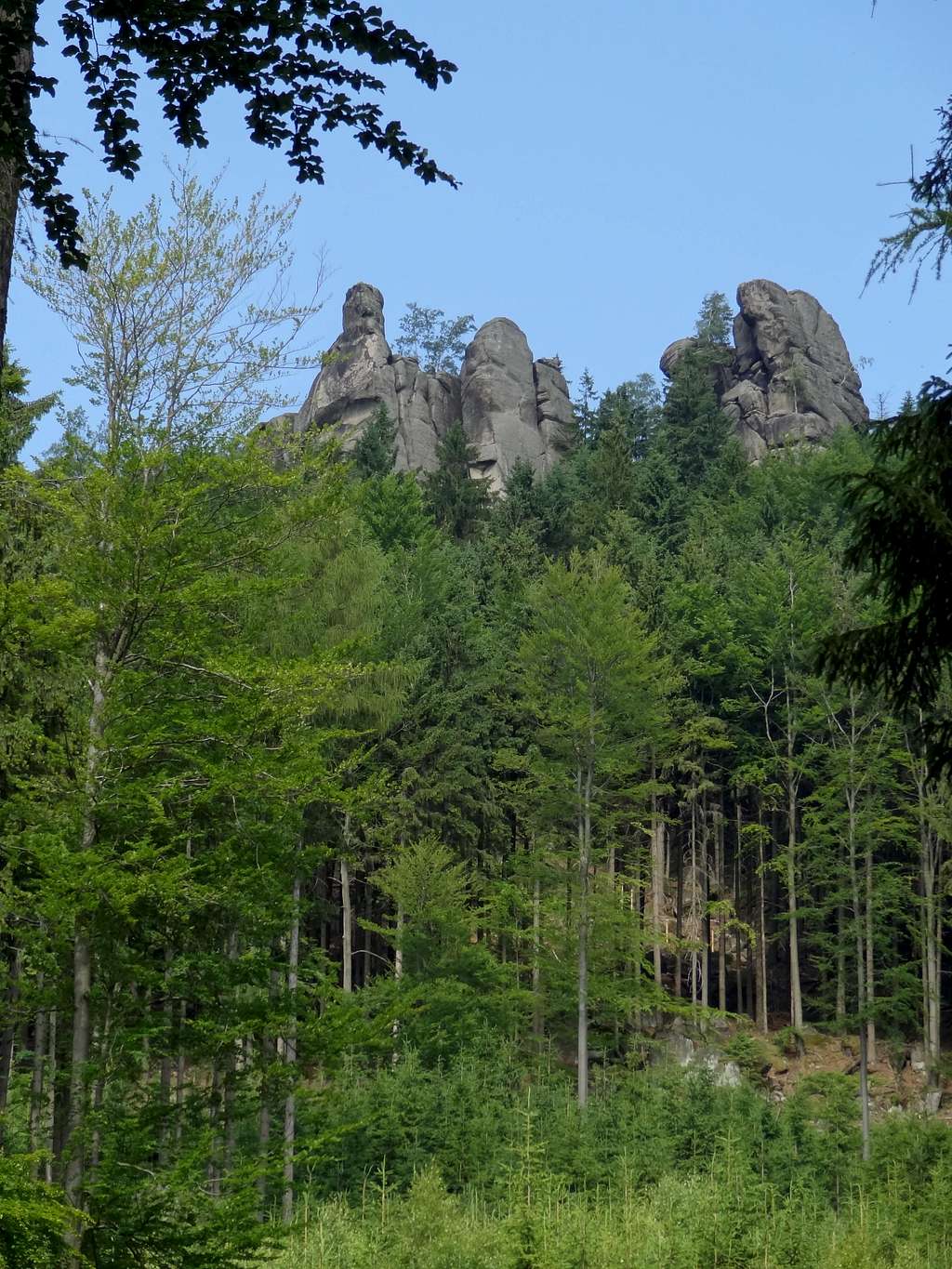 Broumov rocks from Martínkovice 