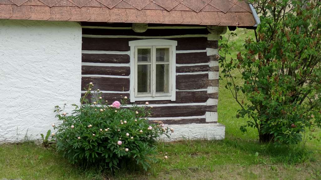 Nicely decorated windows in Hlavňov