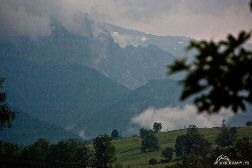 Giewont after heavy storm