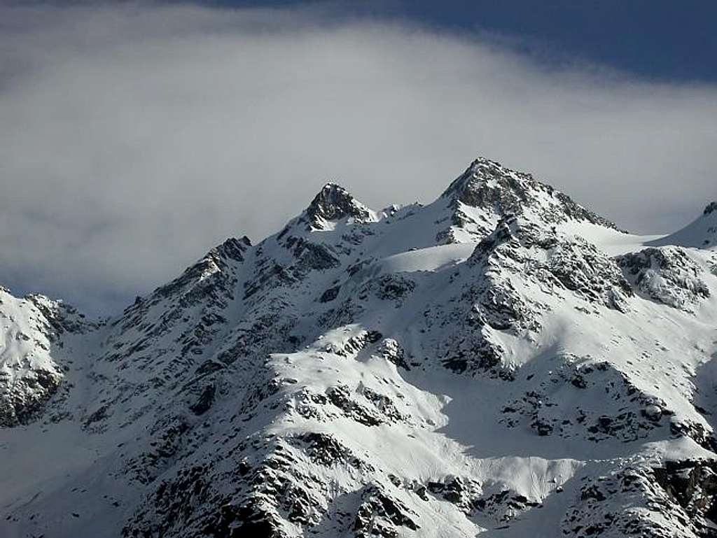 Le punte Patrì Nord (3561 m.)...