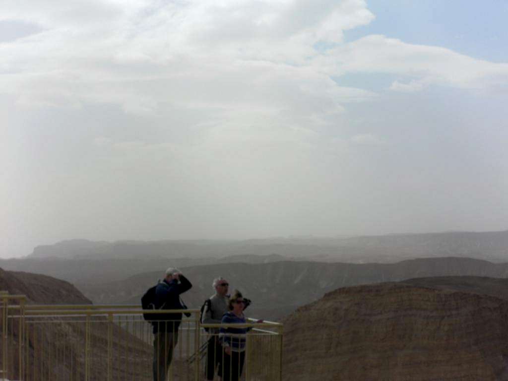 Masada. Sandy storm
