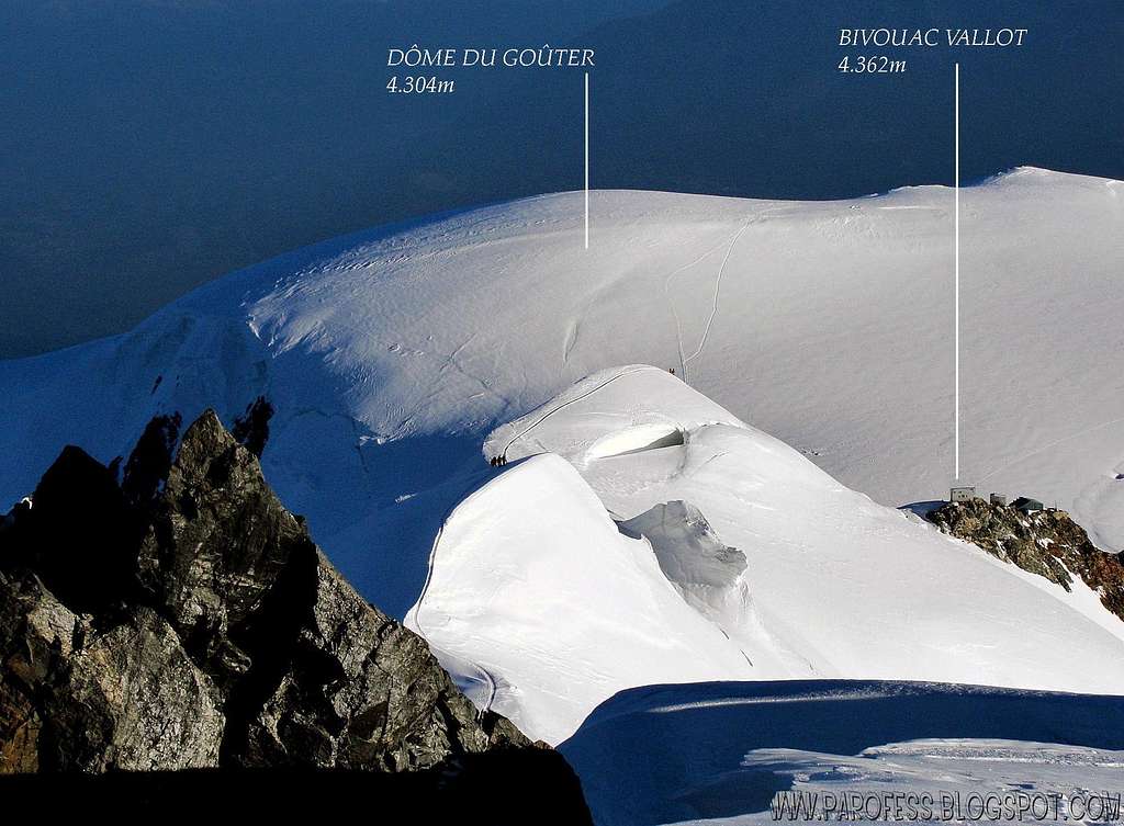 Bosses Ridge - Mont Blanc (with labels)