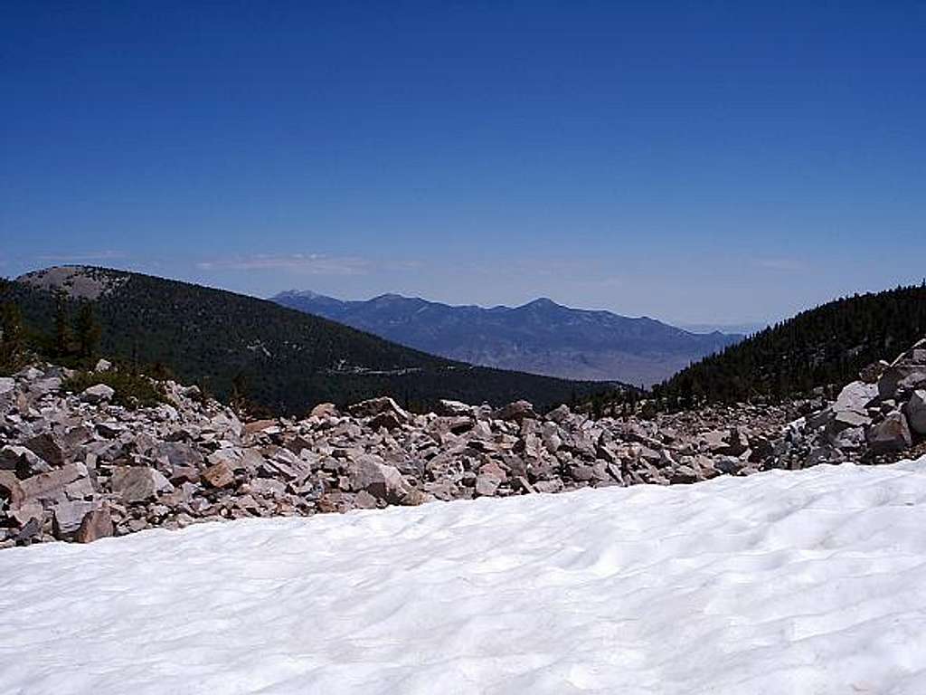View out of Wheeler Peak Cirque