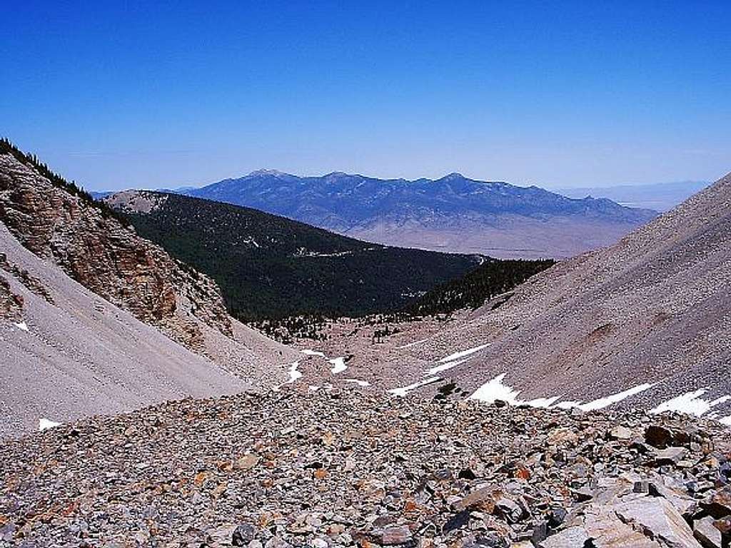 Mount Moriah from Wheeler Peak Cirque