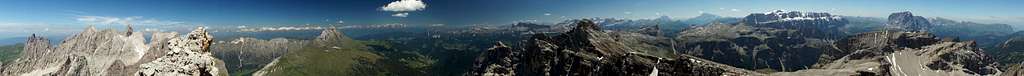 360° Summit Panorama Piz Duleda