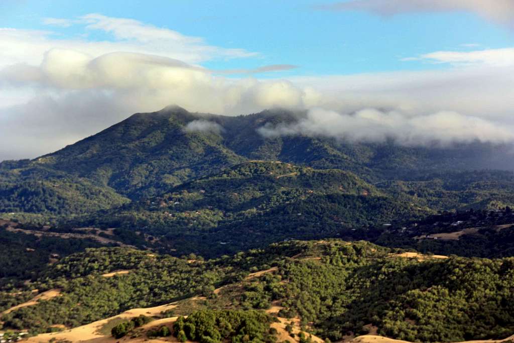 Clouds closing in on Mt. Tam