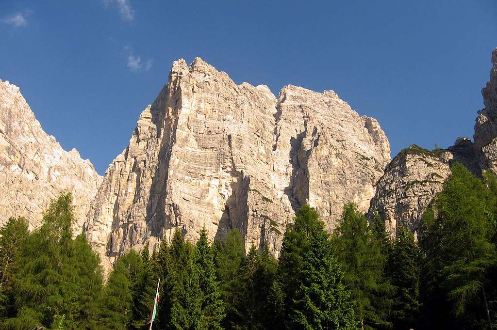 Rocchetta Alta seen from refuge Bosconero