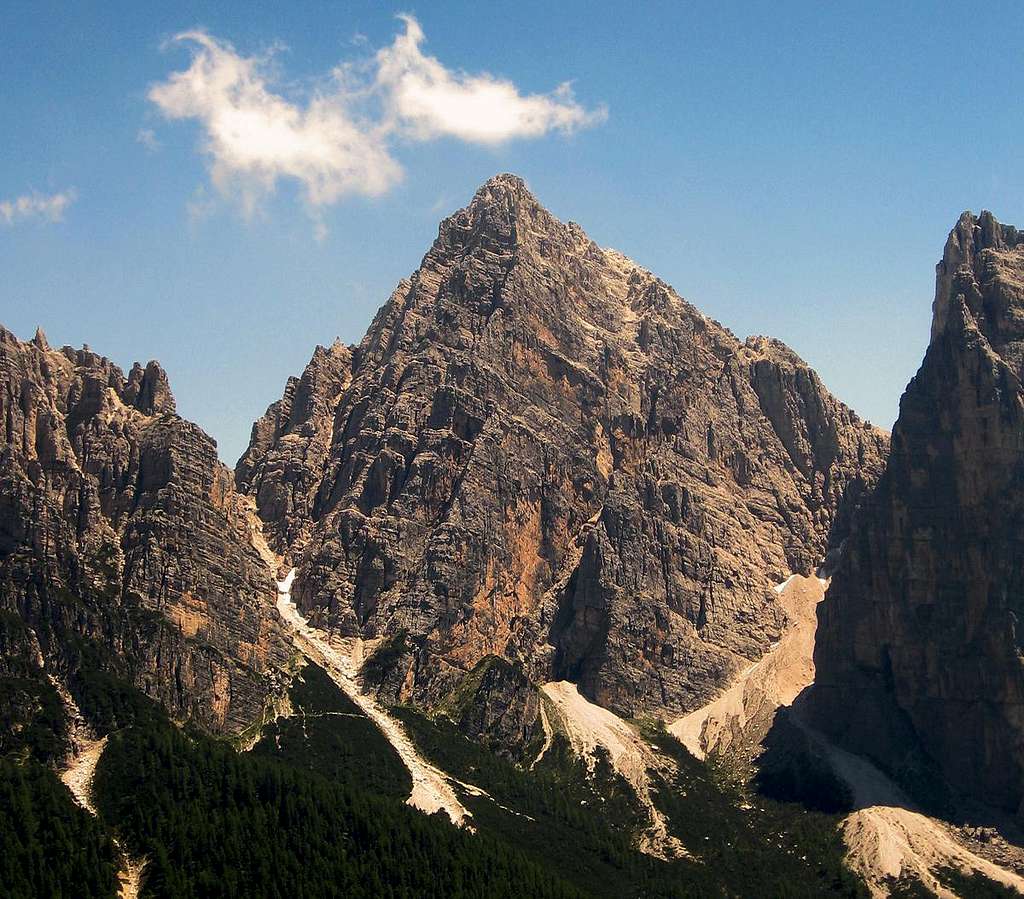 Sasso di Bosconero northwest side.