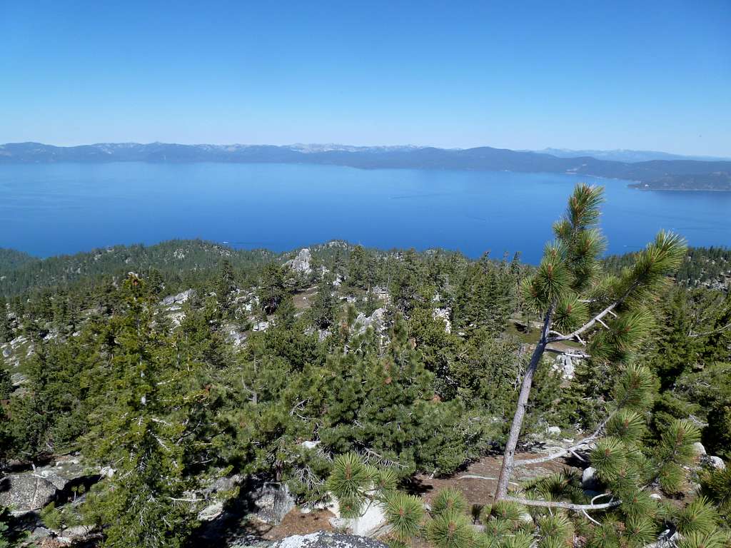 Lake Tahoe from the summit of Peak 8738