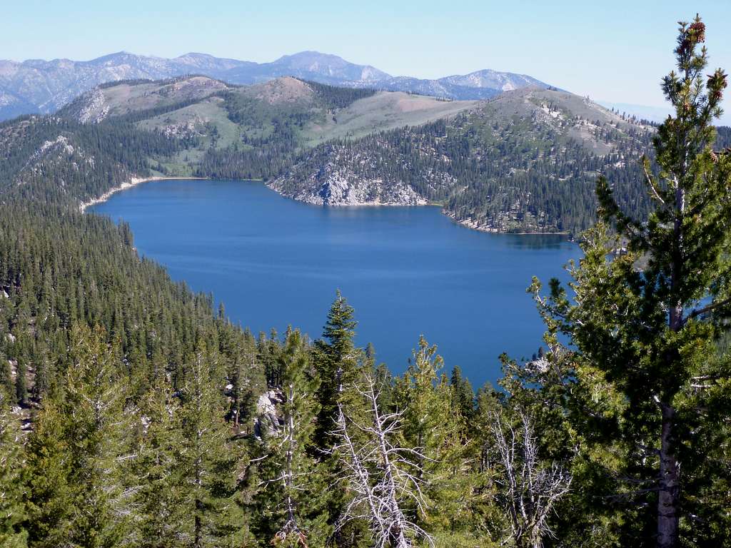 Looking north past Marlette Lake up the Carson Range