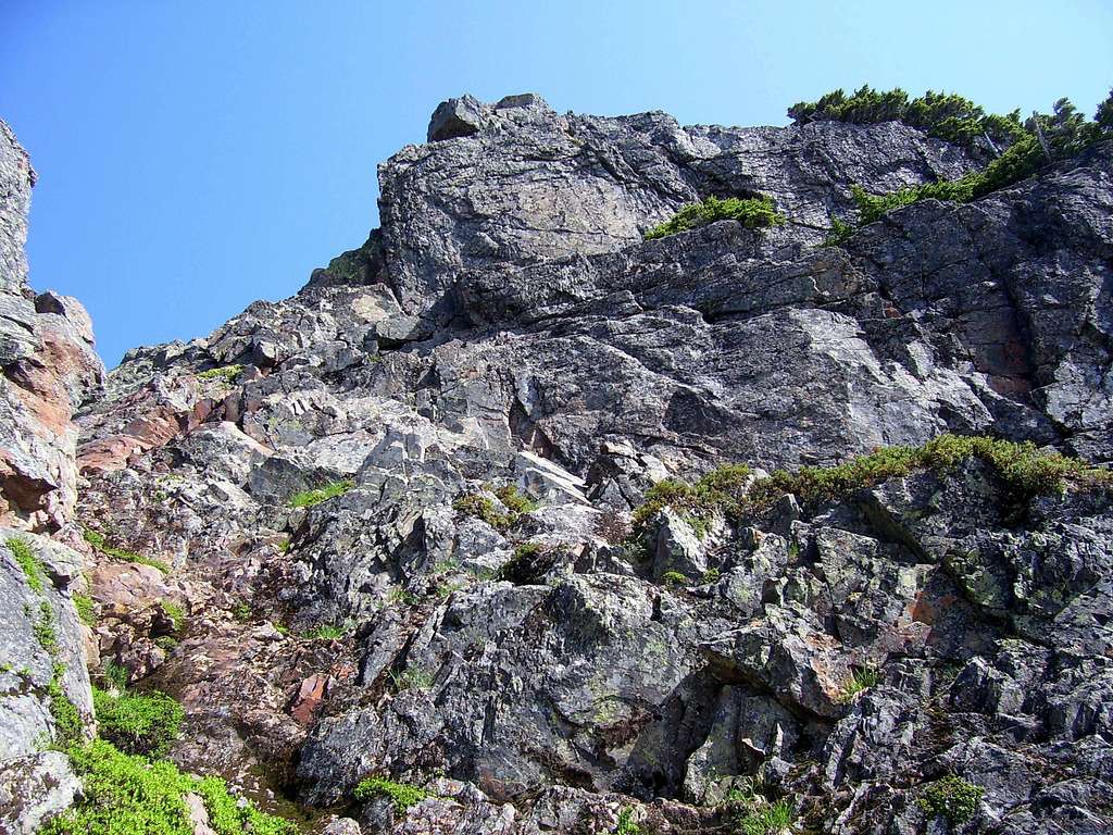Devils Peak summit block from below