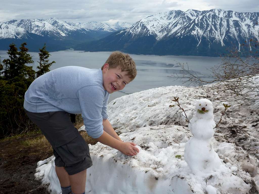 Snowmen in Alaska