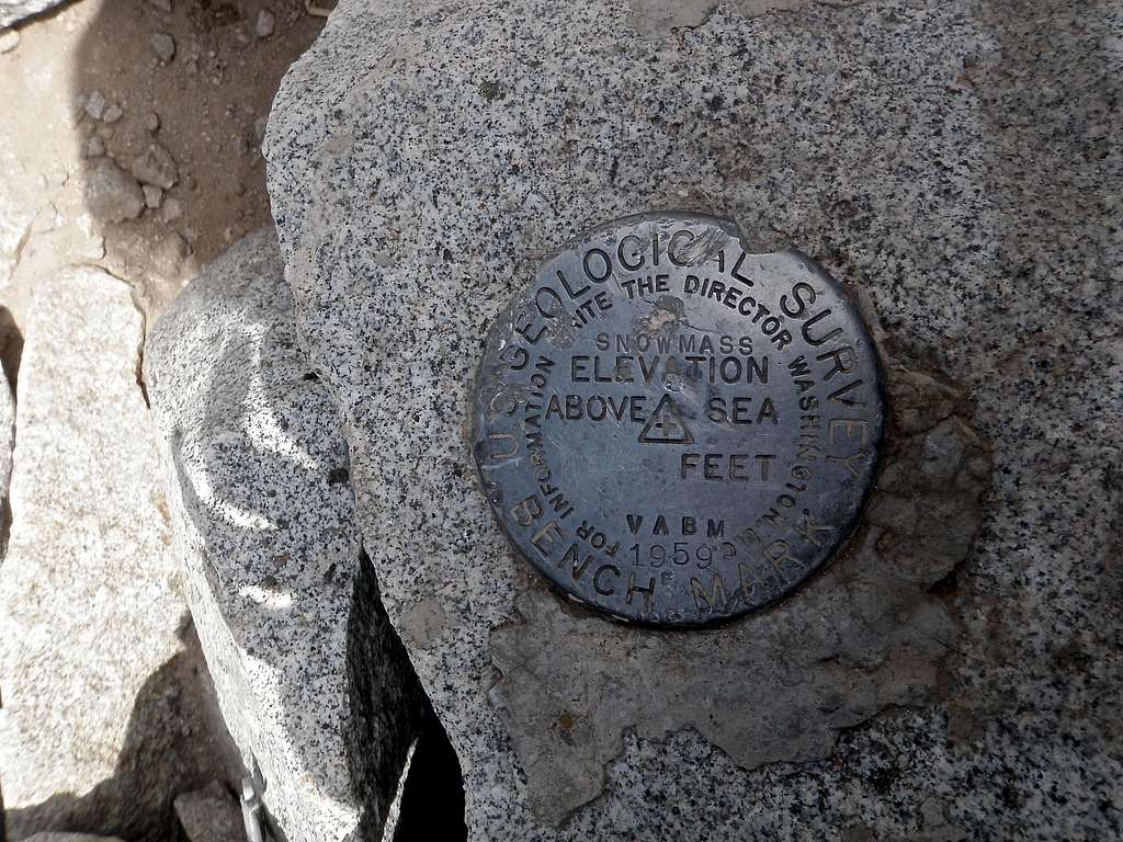 Geological survey marker