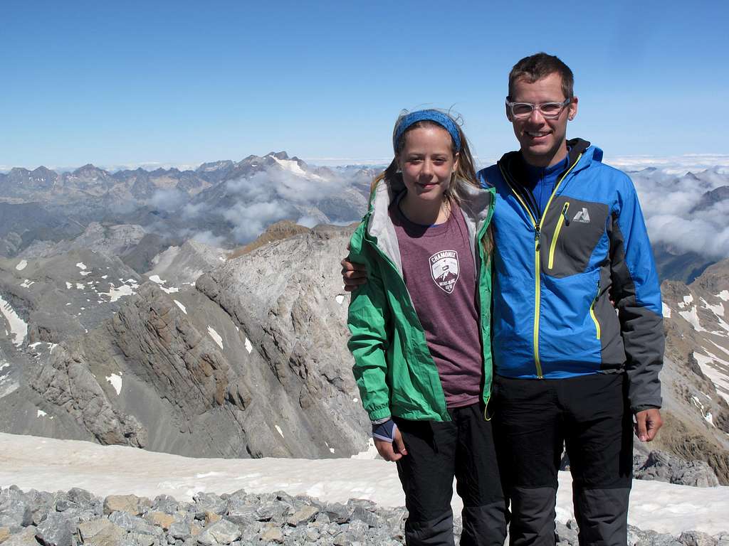 Ian and Laura at Monte Perdido Summit