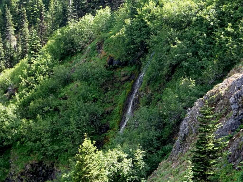 Waterfall along the Mount Townsend Trail