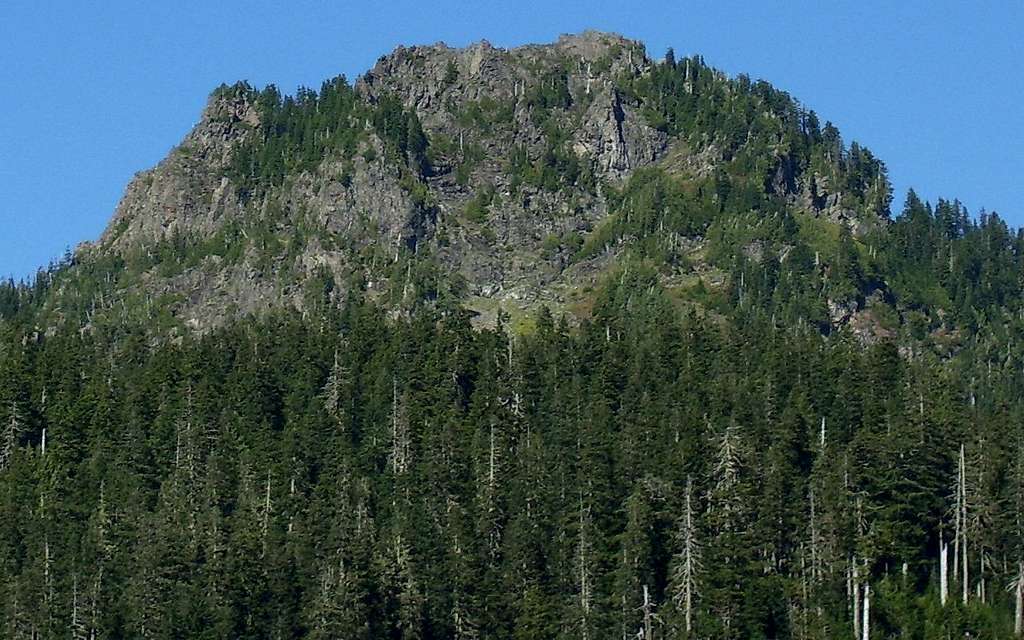 Independence Peak south face from Coal Lake Road
