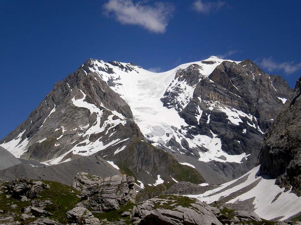 Grande Casse seen from Lac des Vaches