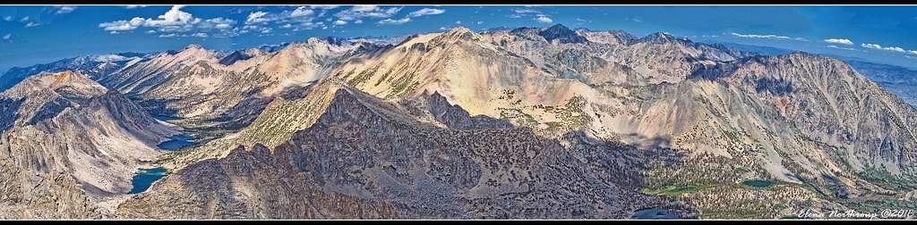 Panorama taken at the Summit of Universiy Peak on July 21 2012