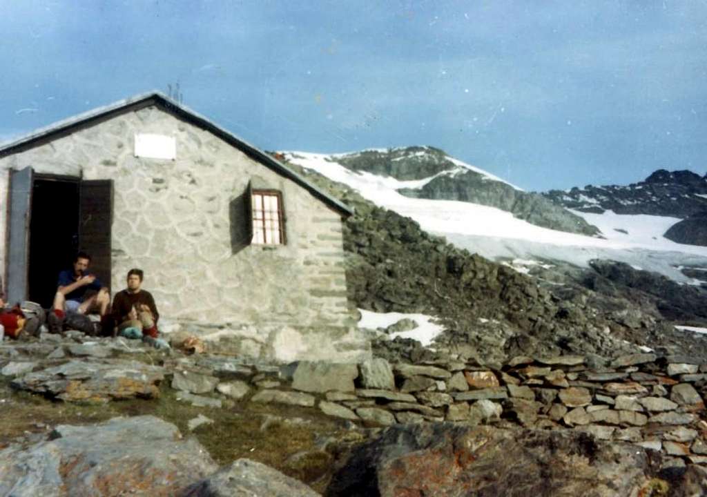 The Old Scavarda Shelter at Morion ... (burnt) ... 1973