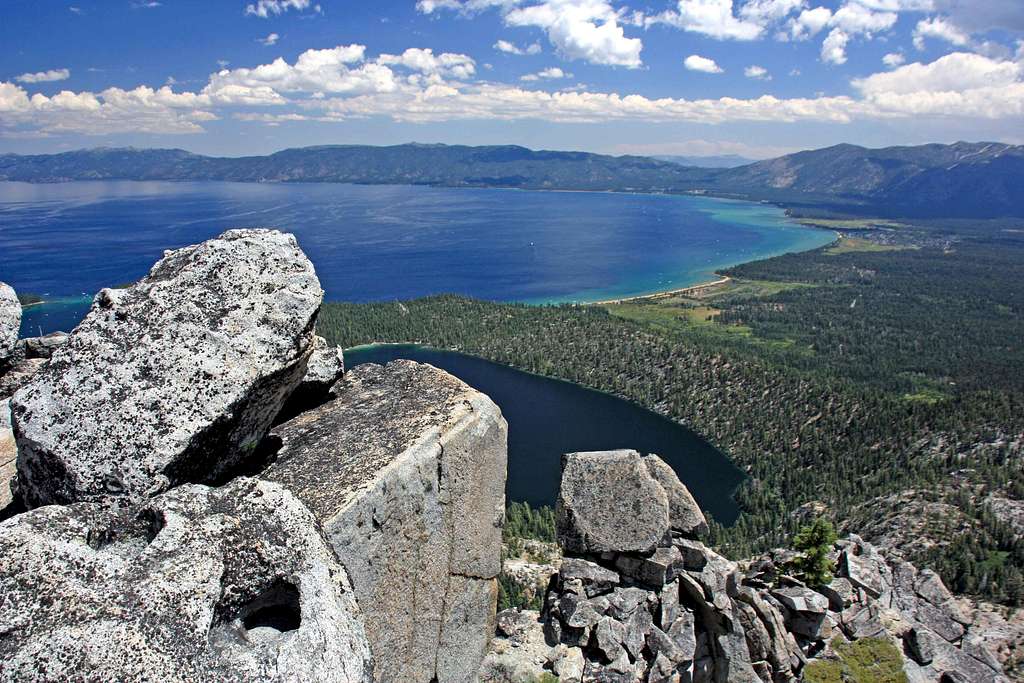 Lake Tahoe and Cascade Lake from Maggies South Peak